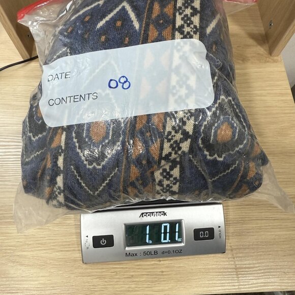 Bodhi Shawl Collar Cocoon Cardigan Womens Gray Aztec Knit Sleeveless Poncho Wrap - Picture 8 of 8